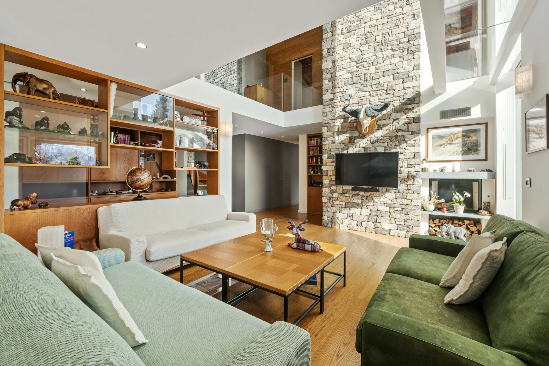 Salon chalet Airbnb Valais — Linda Photography